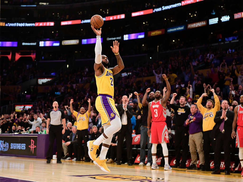 詹姆斯关键时刻爆发 湖人主场力克火箭 不可否认,湖人队的主场氛围对比赛结果也起