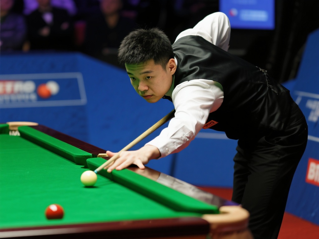 斯诺克世锦赛第二阶段结束 斯佳辉暂处下风 在去年某次公开赛中,斯佳辉曾在比赛初期落